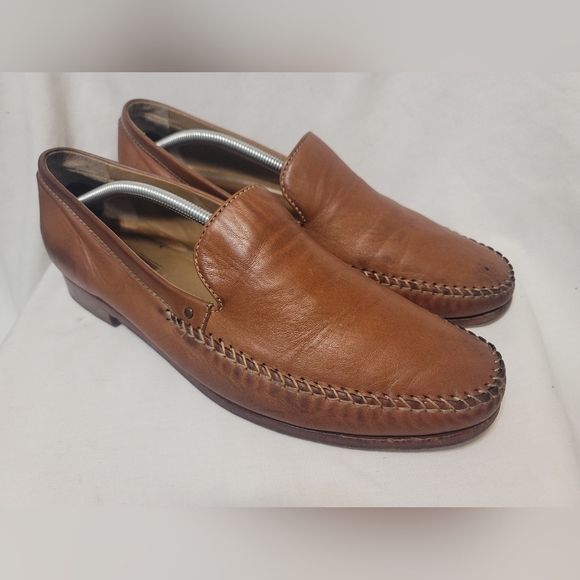 Trask Mens Seth Venitian Loafer Slip On Leather Brown Size 12 - Picture 4 of 10